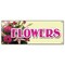 Signmission FLOWERS BANNER SIGN floral flower shop signs florist roses fresh gift B-Flowers - alternate 1